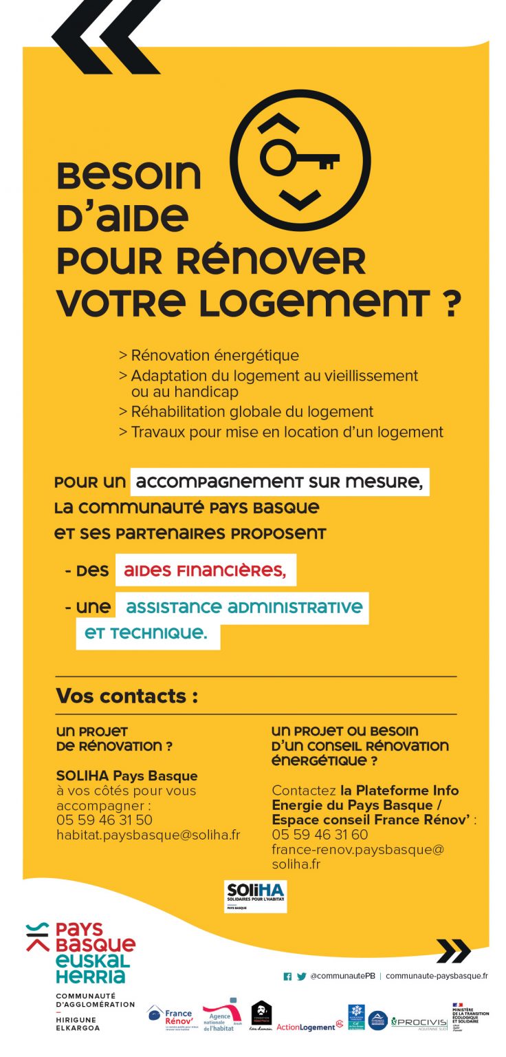 Des aides pour l'amélioration de l'habitat - Mairie d'Arcangues - Pays Basque