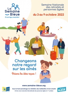 Affiche - Semaine Bleue 2022 - Arcangues - Pays Basque