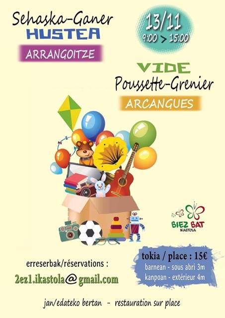 Vide poussette-Grenier - Mairie d'Arcangues - Pays Basque