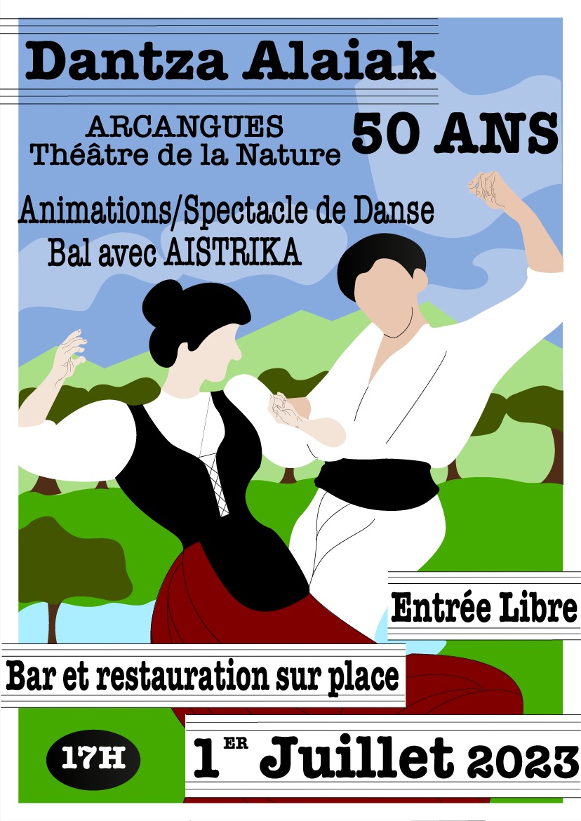 AFFICHE 50ANS DANTZA ALAIAKA