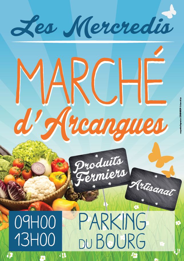 AFFICHE DU MARCHE ESTIVAL D'ARCANGUES