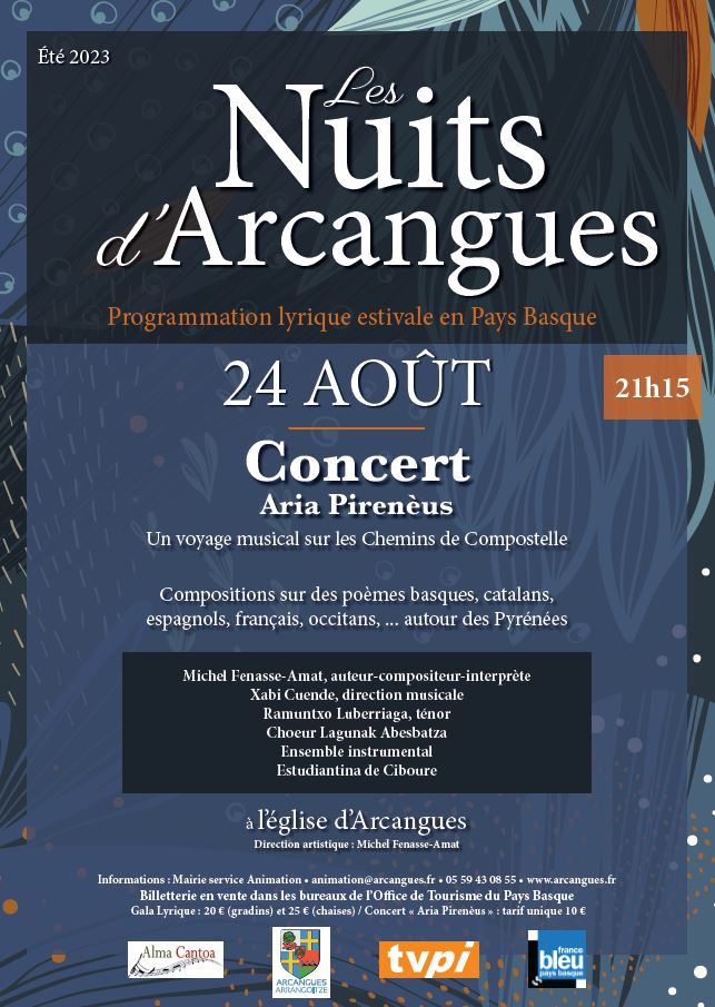 AFFICHE NUITS D'ARCANGUES 24 Aout 2023