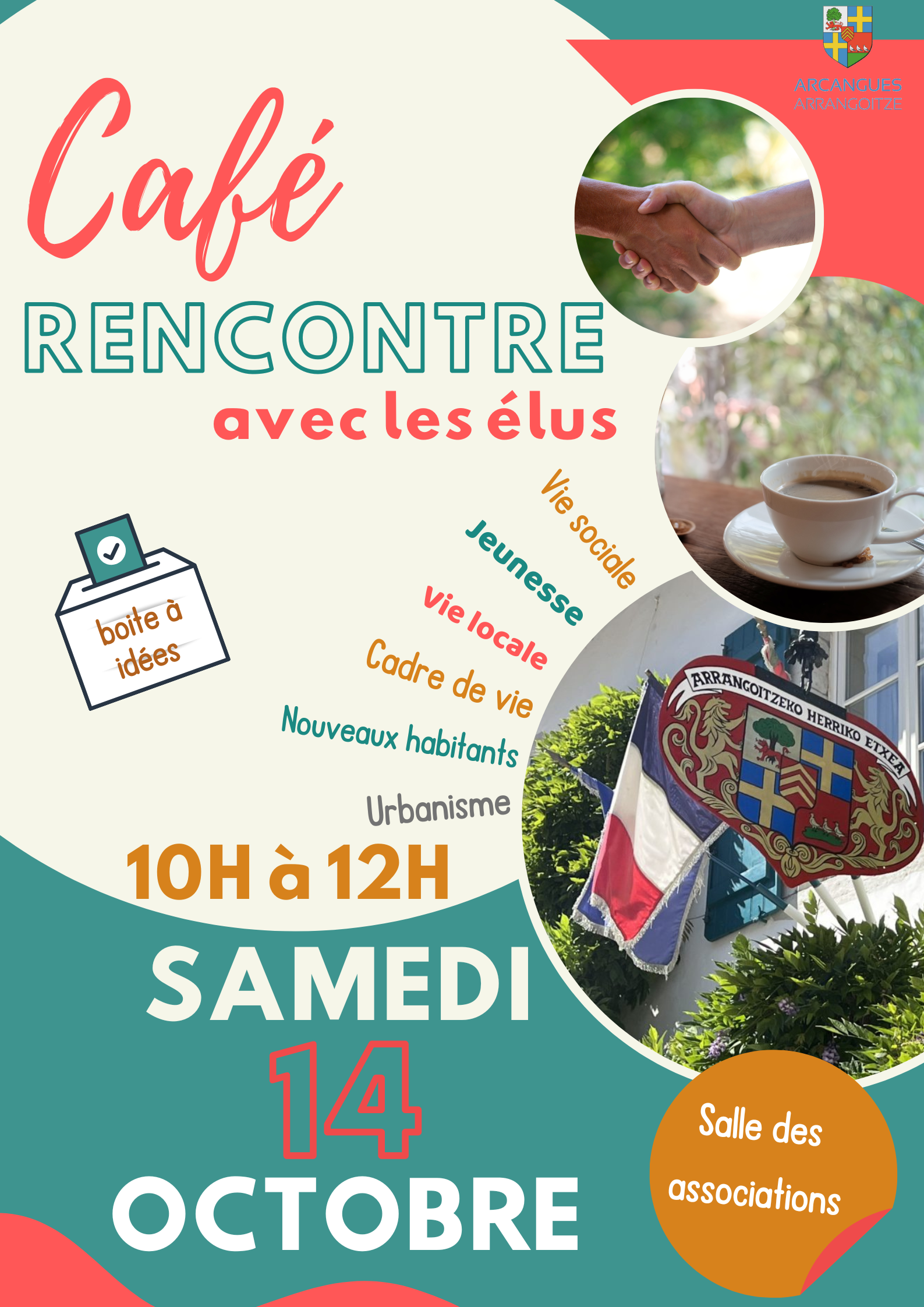 Affiche café rencontre du 14-10-2023