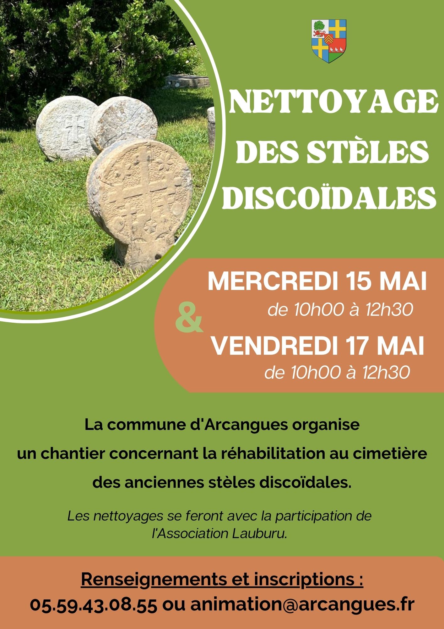 Nettoyage Stèles 15 & 17 Mai