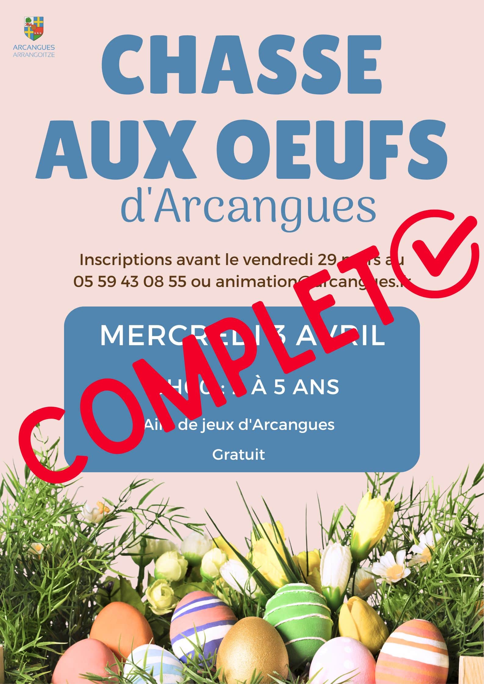 Affiche Chasse aux œufs complet