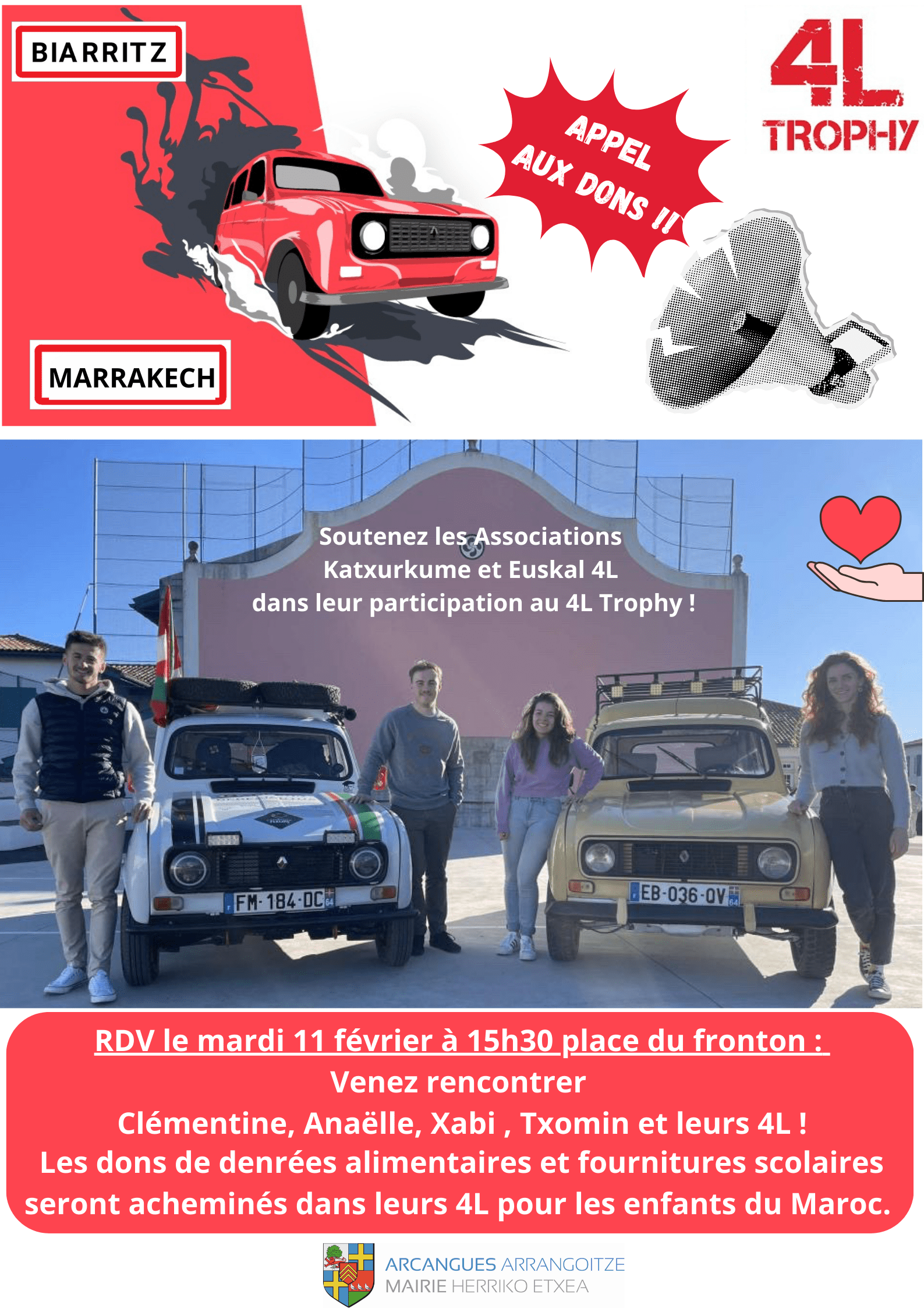 Affiche 4L Trophy Arcangues