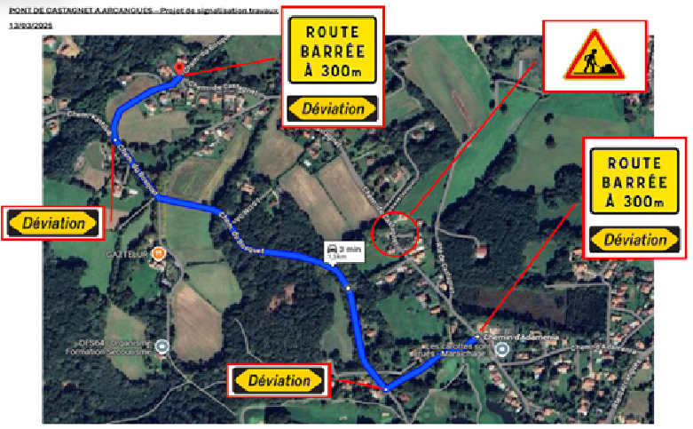 travaux Pont Castagnet