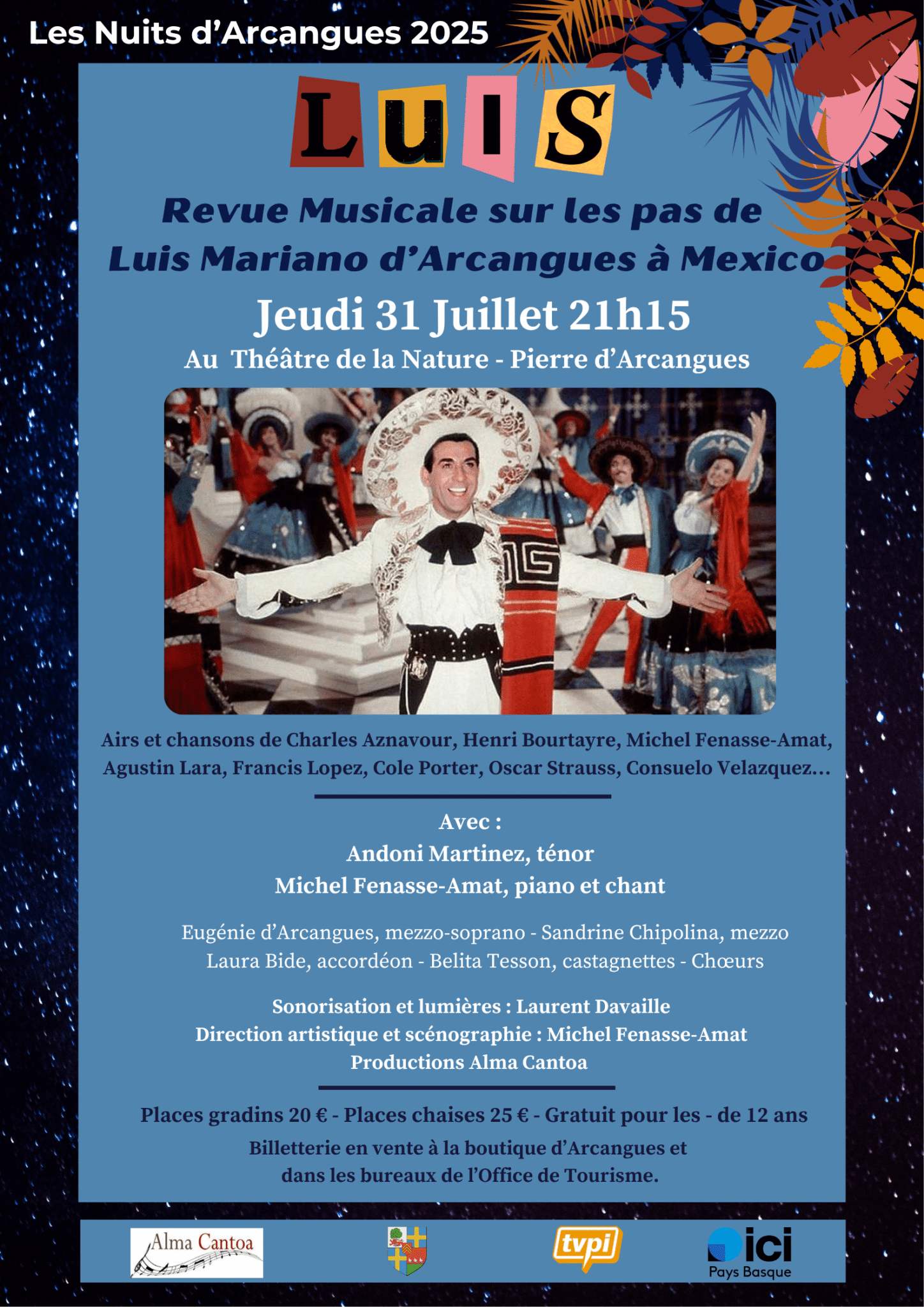 Affiche Nuits d'Arcangues 2025